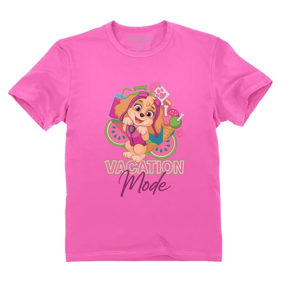 Paw Patrol Shirt Toddler Summer Outfits for Girls Toddler Kids T-Shirt Girls Summer Pink 5T