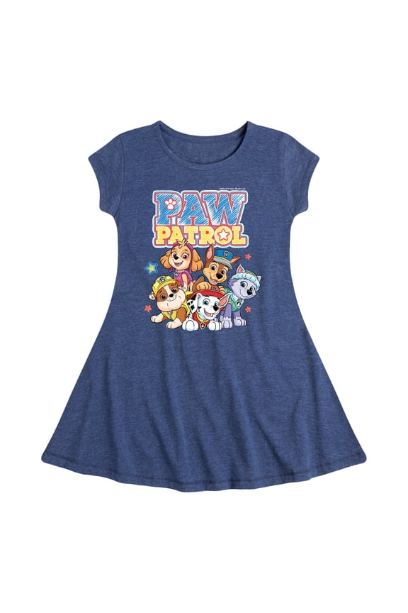 - Sketch Character Group - Toddler & Youth Girls Fit & Flare Dress