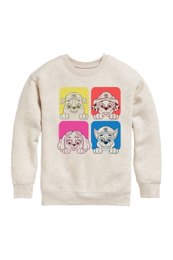 - Sketch Grid - Toddler & Youth Crewneck Fleece Sweatshirt