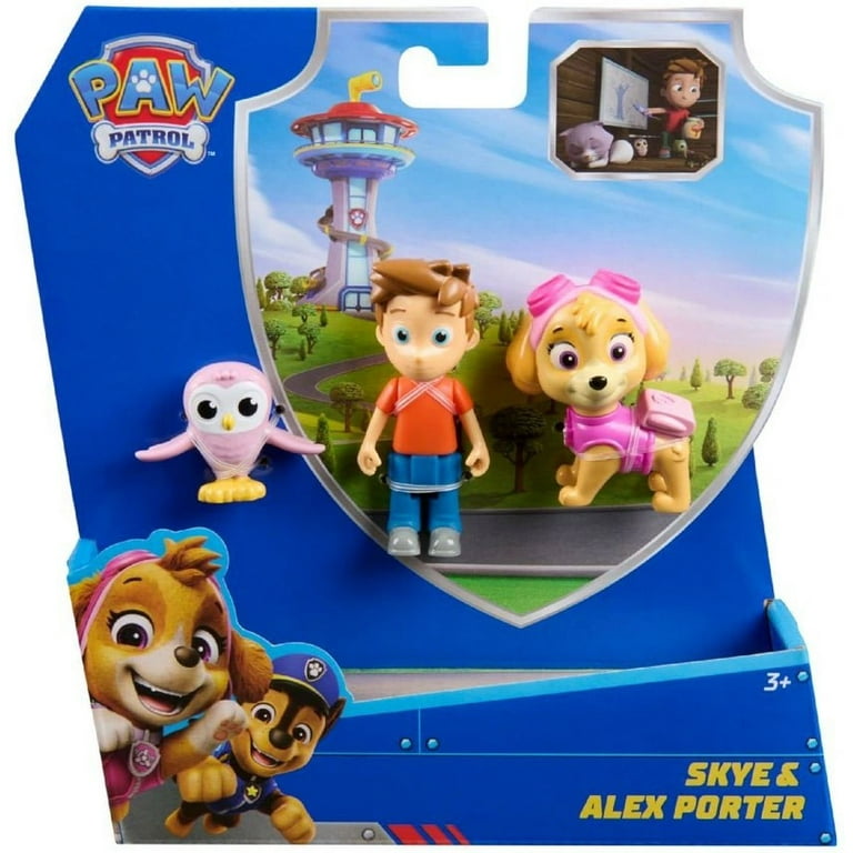 Paw Patrol Skye Alex Porter Figure Set (with Little Hootie