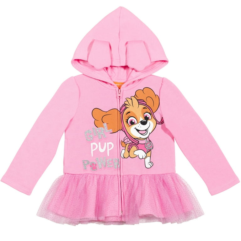 Paw Patrol Skye Big Girls Zip Up Costume Hoodie Infant to Big Kid