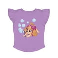 thumbnail image 1 of Paw Patrol Skye Blowing Bubbles Toddler Girl Toddler Girls Ruffle Sleeve Top 5T Lavender, 1 of 5