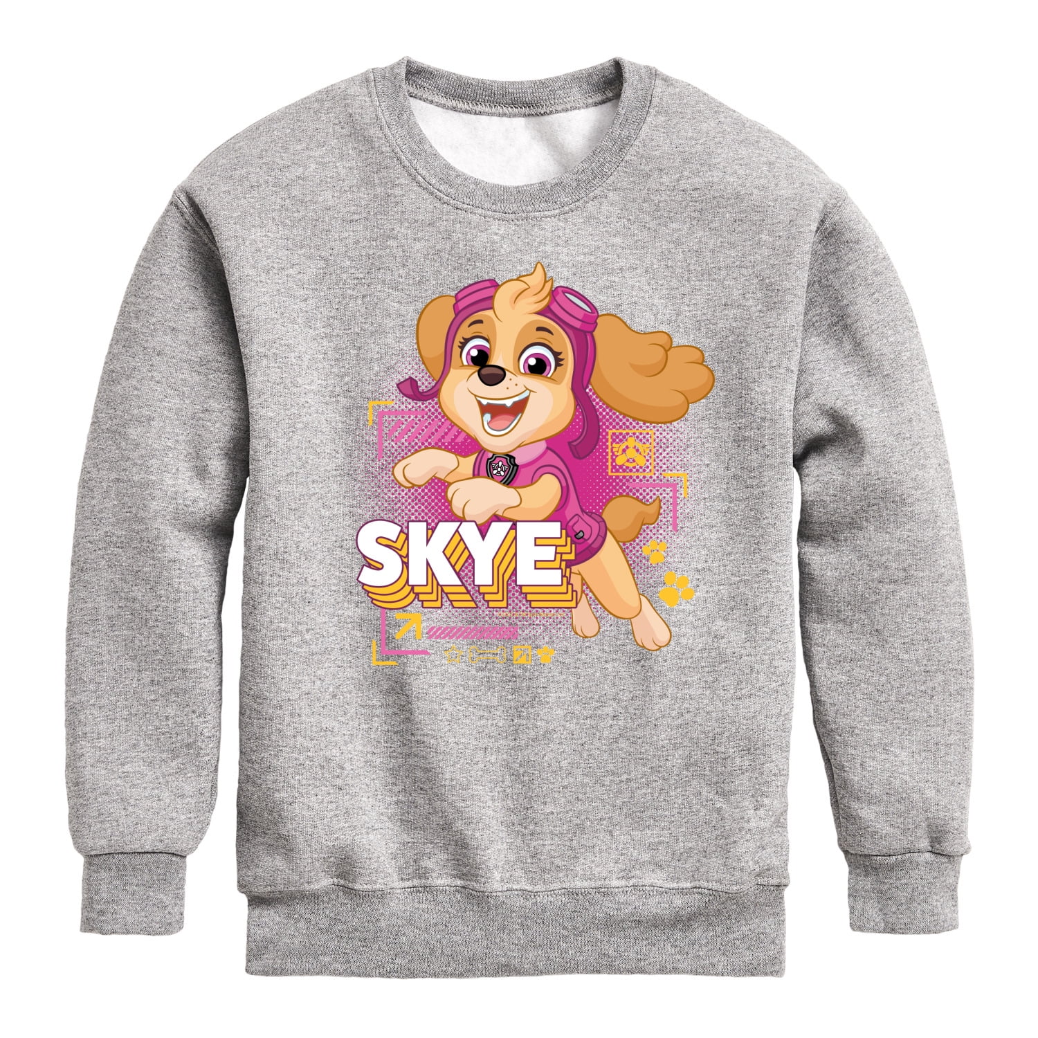 Paw Patrol Brandclub Paw Patrol Skye Character Toddler Youth Crewneck Fleece Sweatshirt