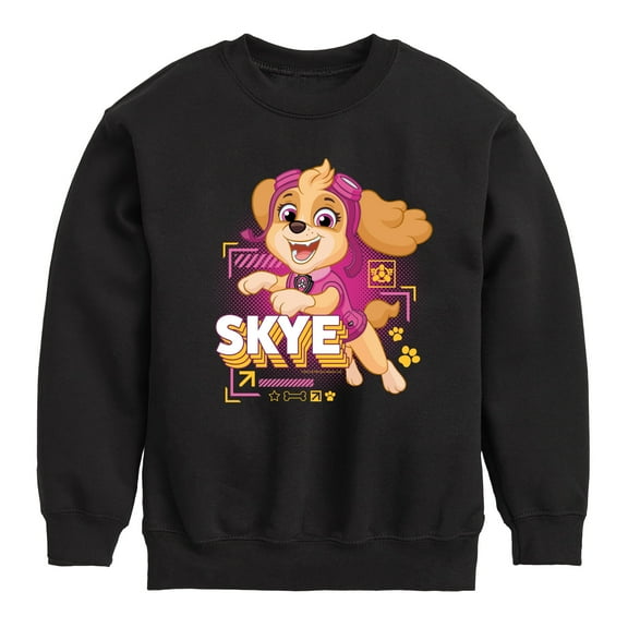 Paw Patrol - Skye Character  - Toddler & Youth Crewneck Fleece Sweatshirt