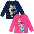 thumbnail image 1 of Paw Patrol Skye Chase Marshall Big Girls 2 Pack Pullover Long Sleeve T-Shirts Toddler to Big Kid, 1 of 5