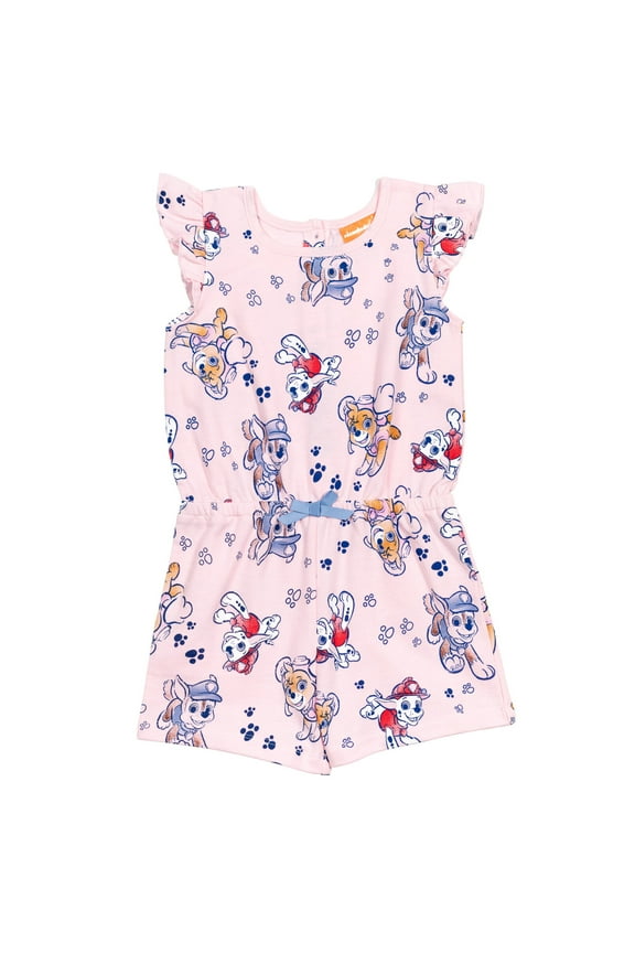 Skye Chase Marshall Big Girls Sleeveless Romper Toddler to Big Kid