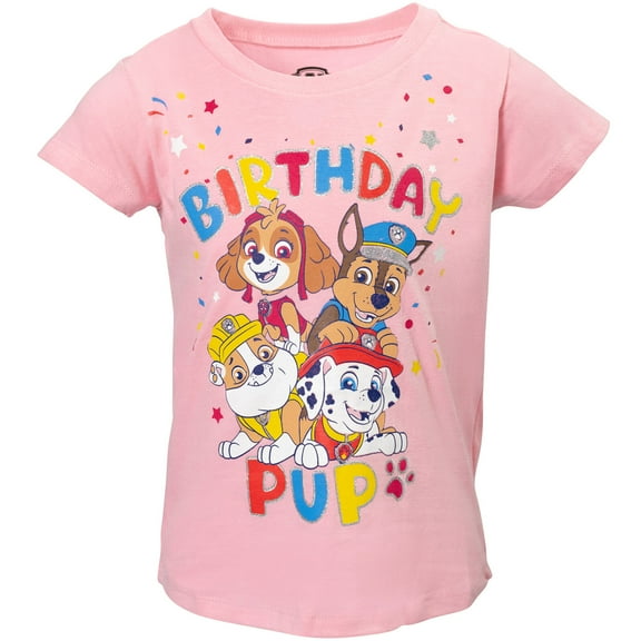 Paw Patrol Skye Chase Marshall Birthday Little Girls T-Shirt Toddler to Big Kid