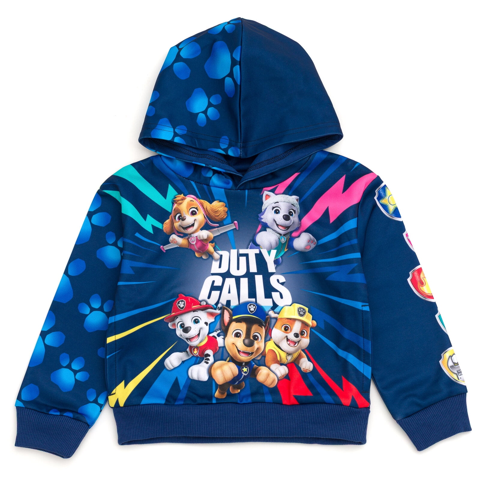 Paw Patrol Skye Chase Marshall Fleece Athletic Pullover Hoodie