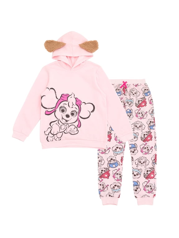 Skye Chase Marshall Fleece Cosplay Pullover Hoodie and Jogger Pants Outfit Set Toddler to Big Kid