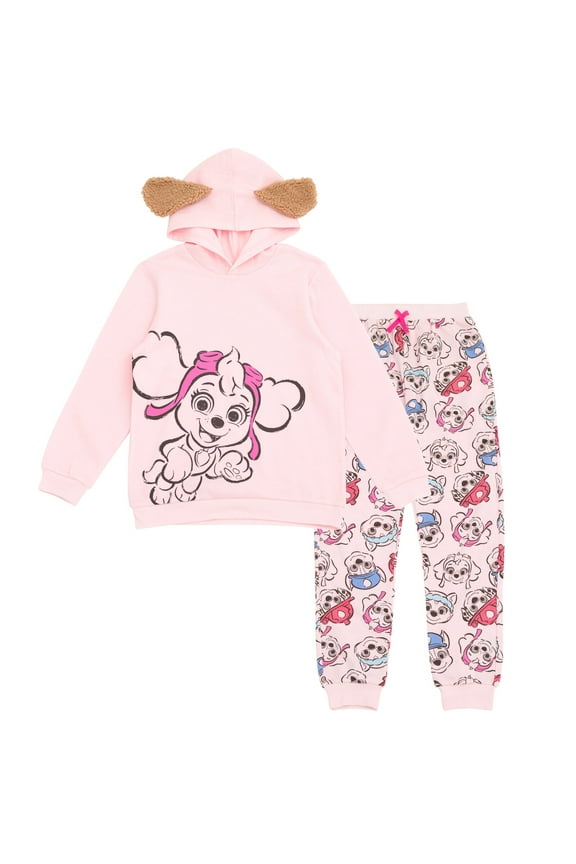 Skye Chase Marshall Fleece Cosplay Pullover Hoodie and Jogger Pants Outfit Set Toddler to Big Kid