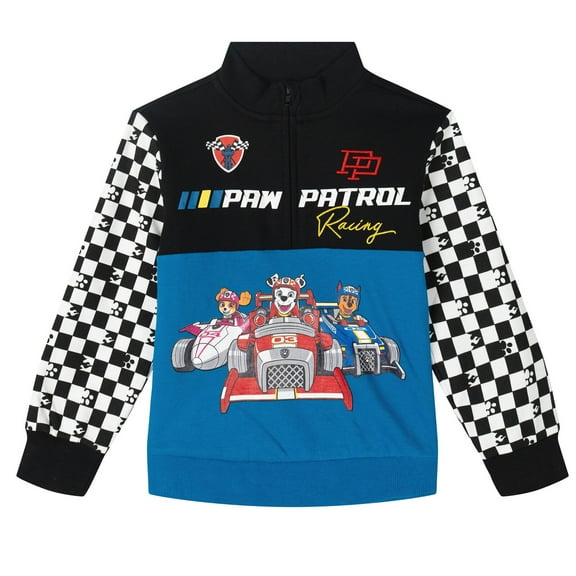 Paw Patrol Skye Chase Marshall Fleece Half Zip Sweatshirt Colorblock Toddler to Big Kid