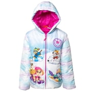 Paw Patrol Skye Chase Marshall Little Girls Zip Up Puffer Jacket Toddler to Little Kid