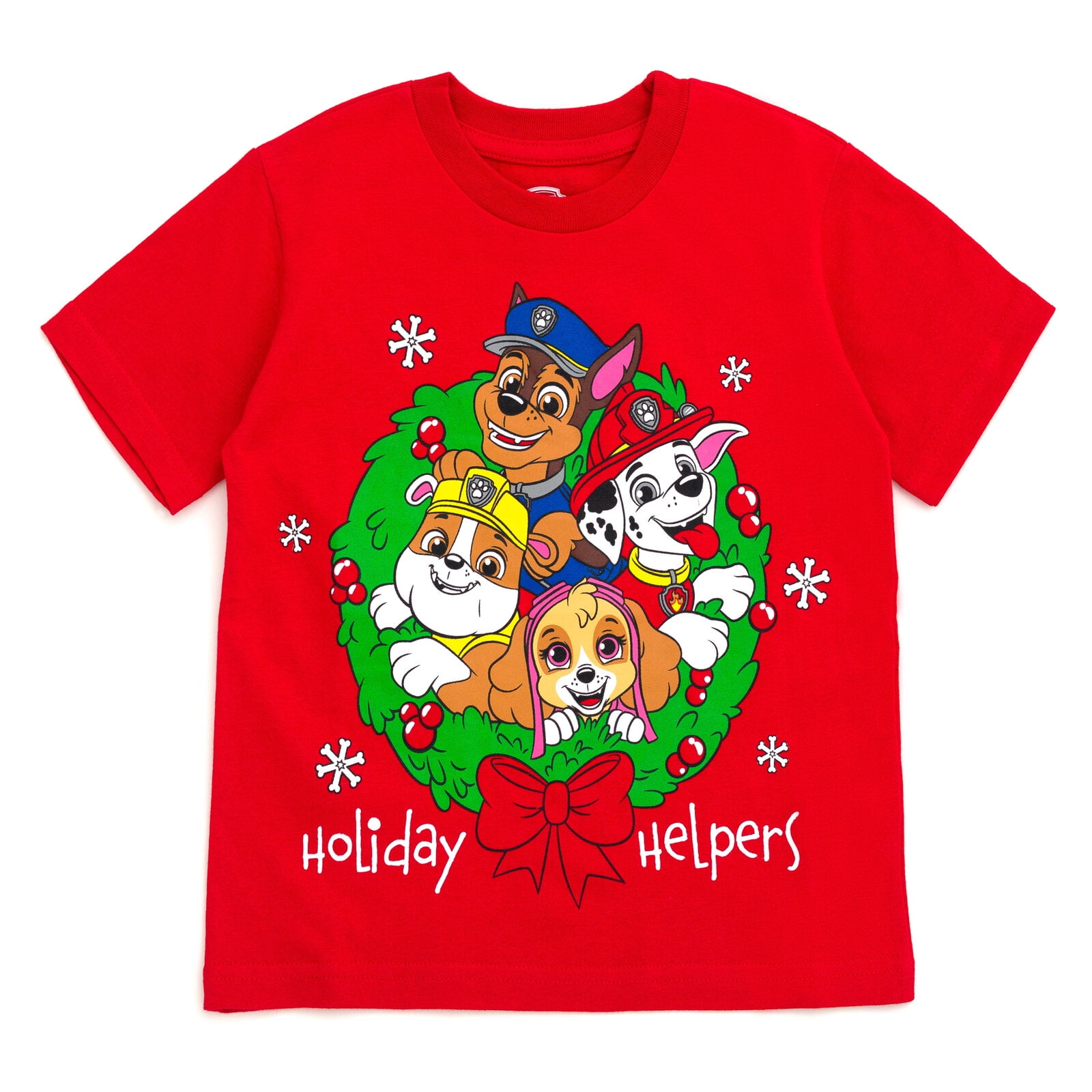 Paw Patrol Skye Chase Marshall Rubble Christmas TShirt Toddler to