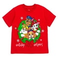 thumbnail image 1 of Paw Patrol Skye Chase Marshall Rubble Christmas T-Shirt Toddler to Little Kid, 1 of 4