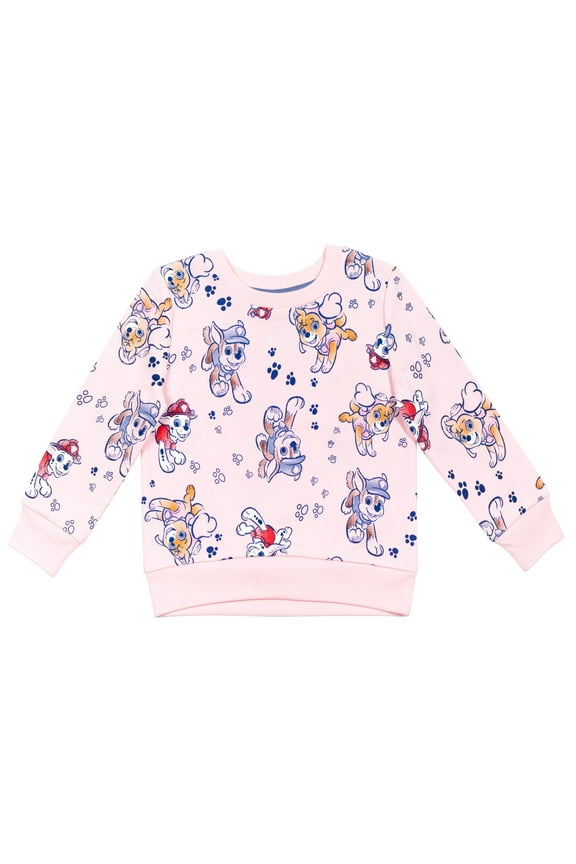 Skye Chase Marshall Toddler Girls French Terry Sweatshirt Toddler to Big Kid