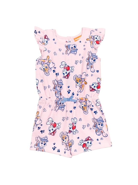 Skye Chase Marshall Toddler Girls Sleeveless Romper Toddler to Big Kid