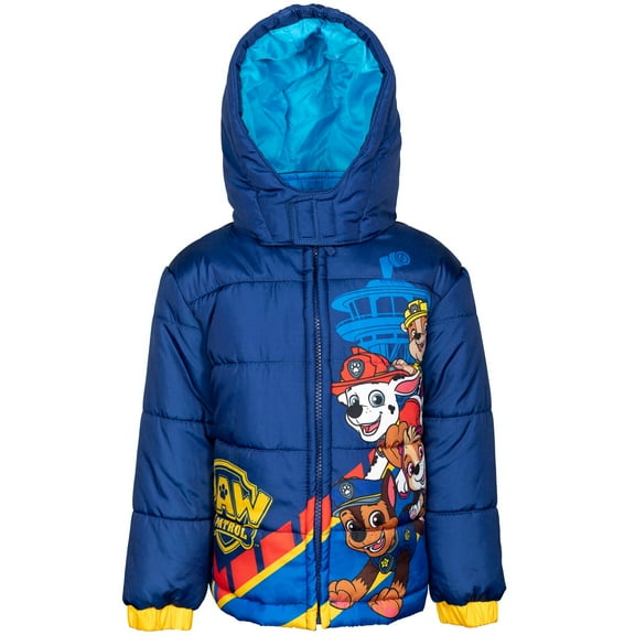 Paw Patrol Skye Chase Marshall Zip Up Puffer Jacket Toddler to Big Kid
