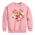 thumbnail image 1 of Paw Patrol - Skye Conversation Hearts - Toddler And Youth Crewneck Fleece Sweatshirt, 1 of 5
