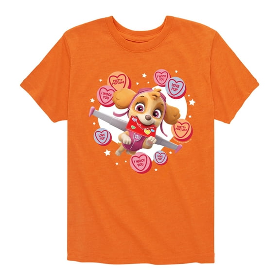 Paw Patrol - Skye Conversation Hearts - Toddler And Youth Short Sleeve Graphic T-Shirt