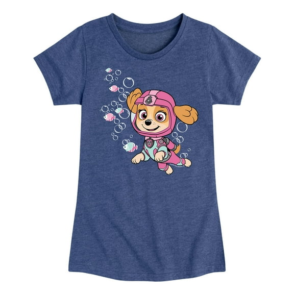 Paw Patrol - Skye Diving - Toddler And Youth Girls Short Sleeve Graphic T-Shirt