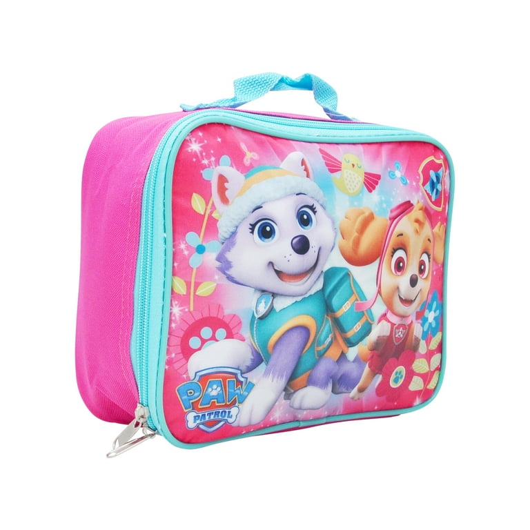 Girls Paw Patrol Skye Liberty Insulated Lunch Bag Pink & 2-Pack