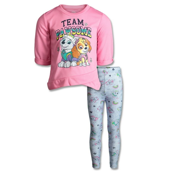 Paw Patrol Skye Everest Little Girls Long Sleeve Graphic T-Shirt & Leggings Pink 6