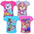 thumbnail image 1 of Paw Patrol Skye, Everest and Chase Girls 4 Pack Character Short Sleeve Tees, 4-6X, 1 of 9