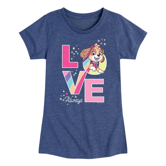 Paw Patrol - Skye Love Always - Toddler And Youth Girls Short Sleeve Graphic T-Shirt