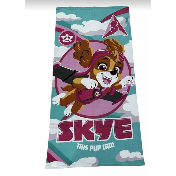 Paw Patrol Skye Microfiber Pool Bath Beach Towel 27"x54"