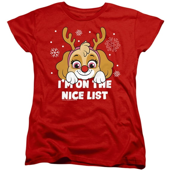 Paw Patrol Skye Nice Christmas List Women's T Shirt