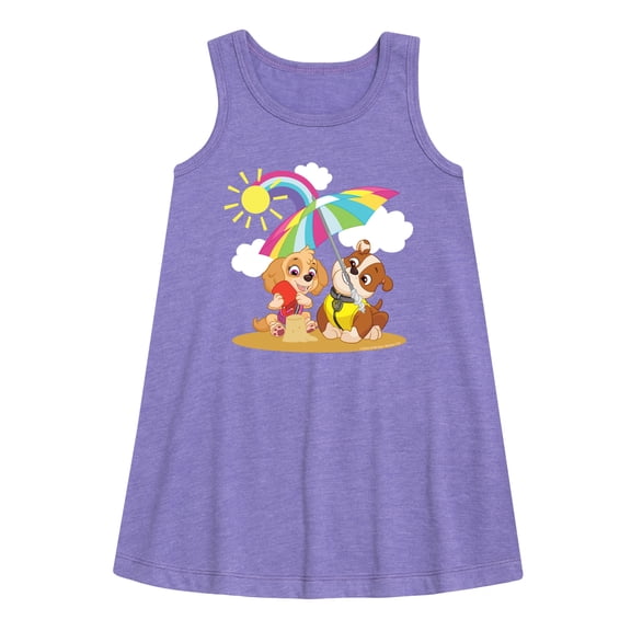 Paw Patrol - Skye Rubble Beach - Toddler & Youth Girls A-line Dress