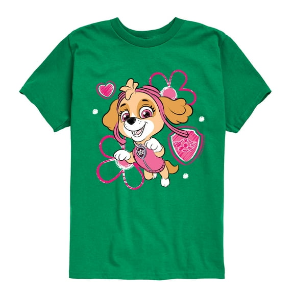 Paw Patrol - Skye Sketch - Toddler & Youth Short Sleeve Graphic T-Shirt