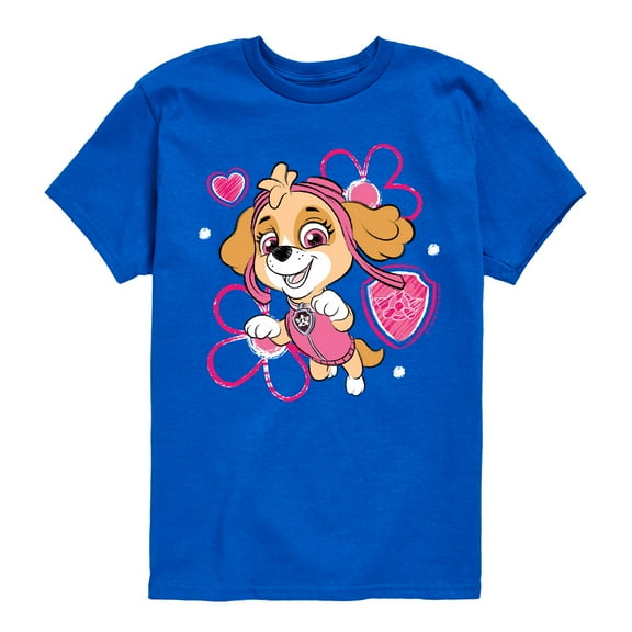 Paw Patrol - Skye Sketch - Toddler & Youth Short Sleeve Graphic T-Shirt