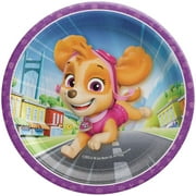 Prime Party Paw Patrol Skye Paper Plates, Disposable Dessert Party Supplies, 7 inch 8 Count