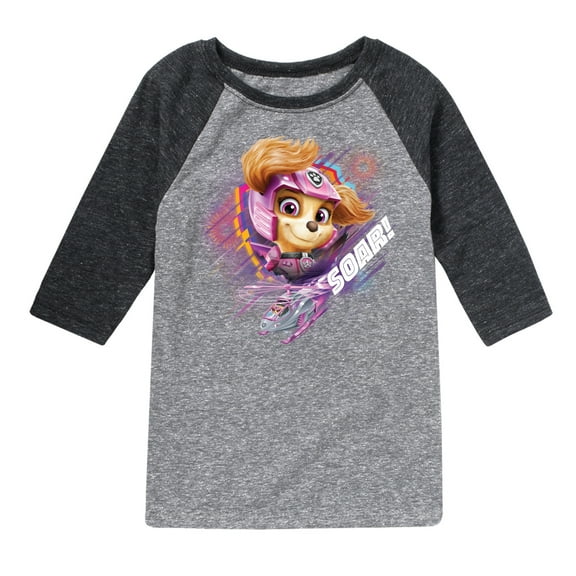 Paw Patrol - Skye Soar - Toddler And Youth Raglan Graphic T-Shirt
