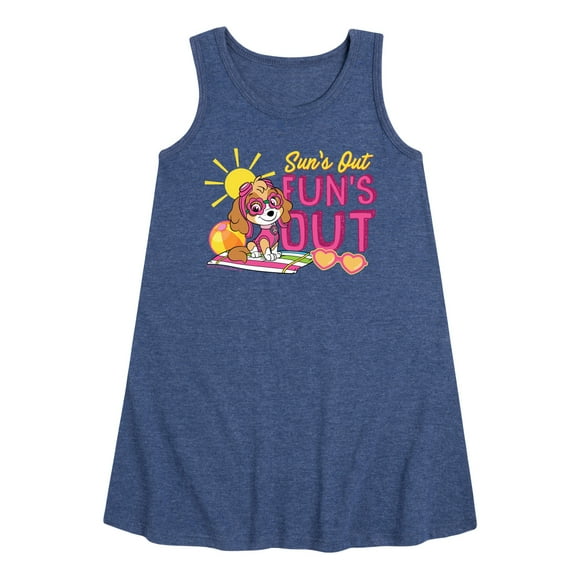 Paw Patrol - Skye Suns Out Funs Out - Toddler & Youth Girls A-line Dress