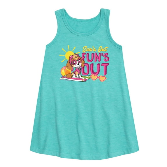 Paw Patrol - Skye Suns Out Funs Out - Toddler & Youth Girls A-line Dress