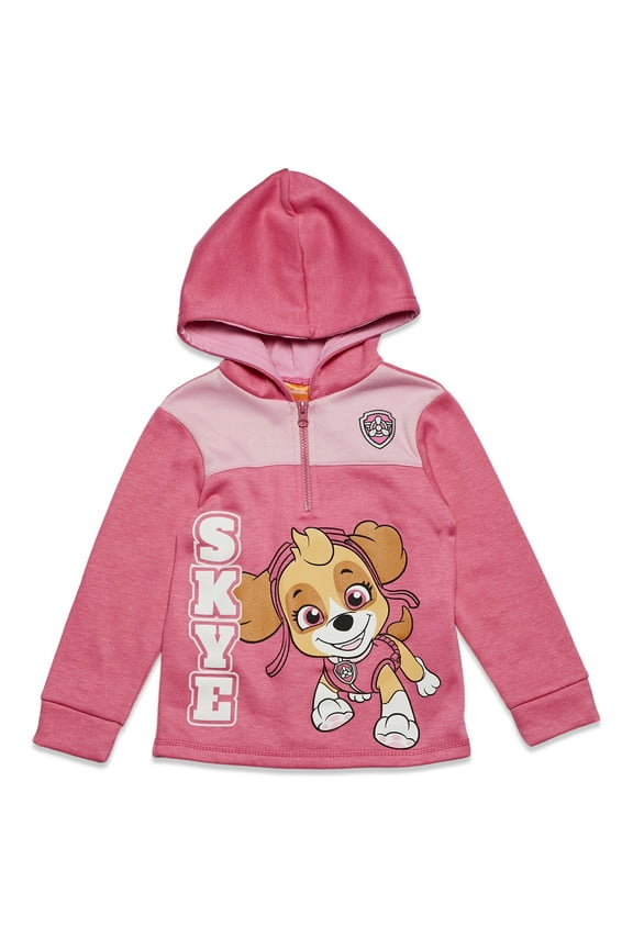 Paw Patrol Skye Fleece Half Zip Hoodie Toddler to Big Kid