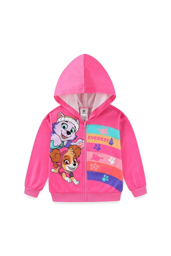Skye and Everest Full Zip Up Hoodie (Girls), Sizes 3T-7