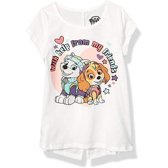 Paw Patrol Skye and Everest Girls Single Character Short Sleeve Tee, Toddler