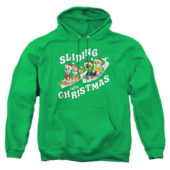 Paw Patrol Sliding Into Christmas Unisex Adult Pull-Over Hoodie