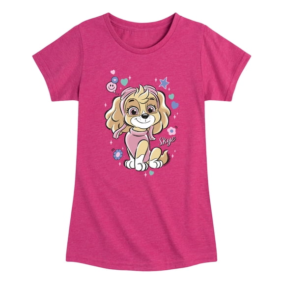 Paw Patrol - Smile Skye - Youth Girls Short Sleeve T-Shirt