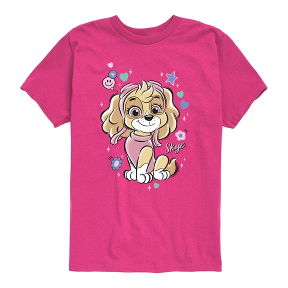 Paw Patrol - Smile Skye - Youth Short Sleeve Graphic T-Shirt