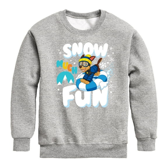 Paw Patrol - Snow Much Fun - Toddler And Youth Crewneck Fleece Sweatshirt