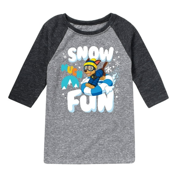 Paw Patrol - Snow Much Fun - Toddler And Youth Raglan Graphic T-Shirt