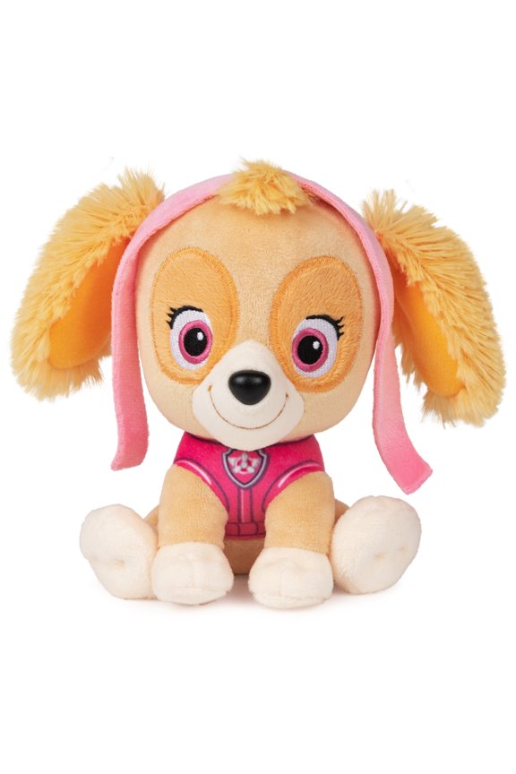 GUND Official PAW Patrol Skye in Signature Aviator Pilot Uniform Plush Toy, Stuffed Animal for Ages 1 and Up, 6" (Styles May Vary)