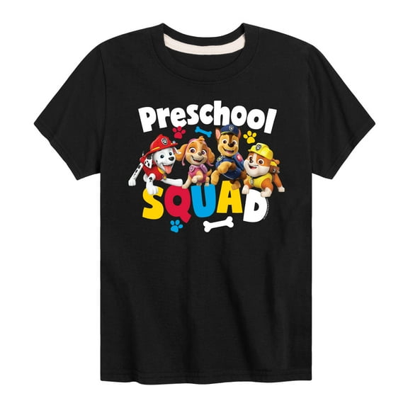Paw Patrol - Squad Preschool - Toddler & Youth Short Sleeve Graphic T-Shirt