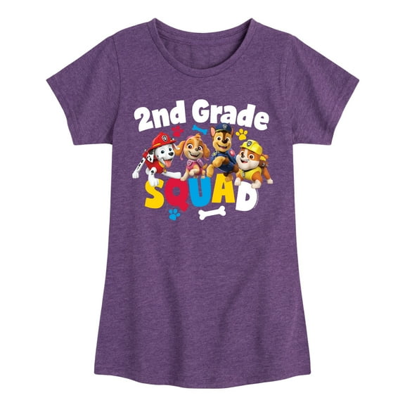 Paw Patrol - Squad Second Grade - Toddler & Youth Girls Short Sleeve Graphic T-Shirt
