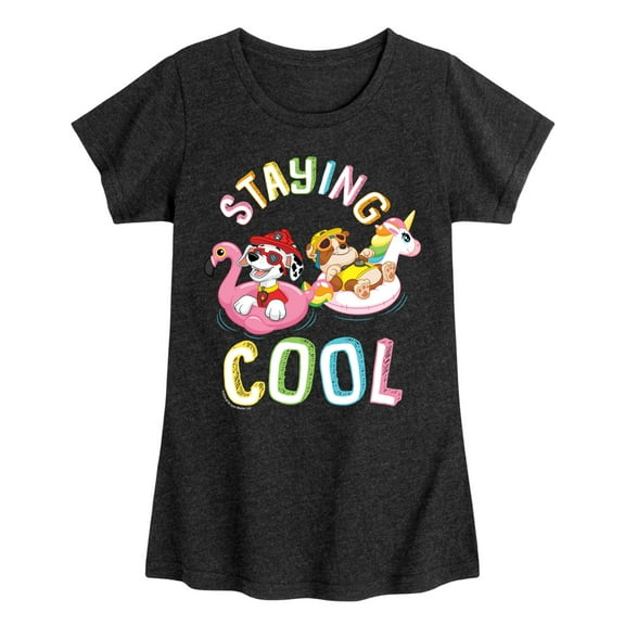 Paw Patrol - Staying Cool - Toddler & Youth Girls Short Sleeve Graphic T-Shirt