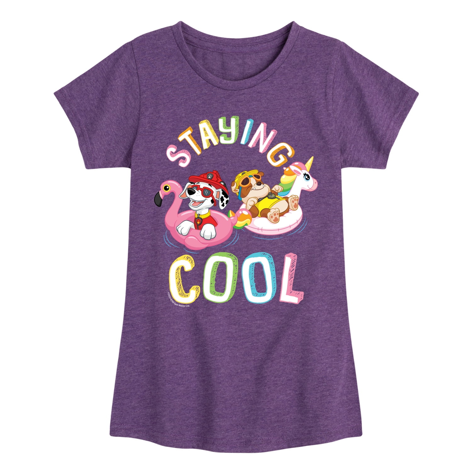 Paw Patrol Staying Cool Toddler & Youth Girls Short Sleeve Graphic